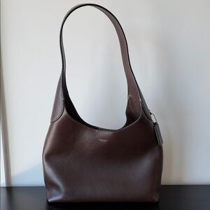 Coach Dark Brown Leather Shoulder Bag